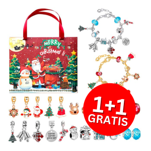 MerryChristmas, adventný kalendár s príveskom na náramok (1+1 ZDARMA )